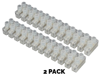 12 way 5A screw terminal chocolate block connector strip