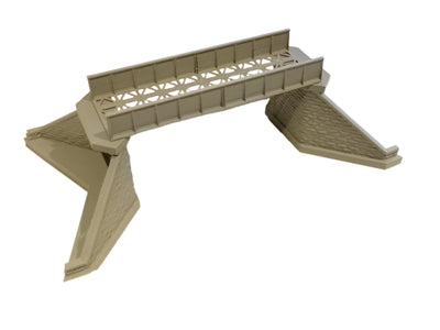 Modular plate girder bridge single track H0 / 00 gauge