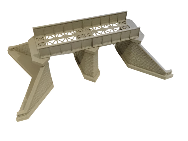 Modular plate girder bridge single track H0 / 00 gauge