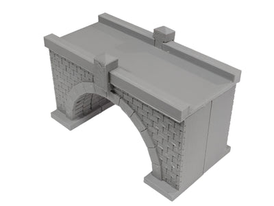 Brick viaduct bridge single and double track modular - H0/00 gauge